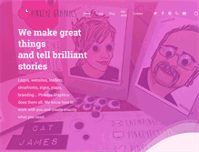 Tablet Screenshot of pinkeyegraphics.co.uk